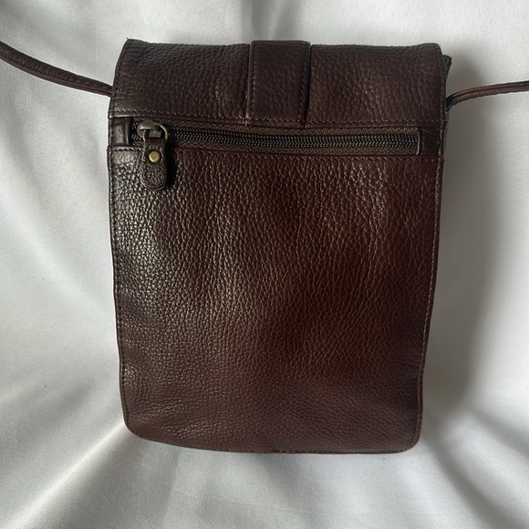 Vintage Authentic Fossil Women Cross Body Brown Genuine Leather Bag - Picture 3 of 10